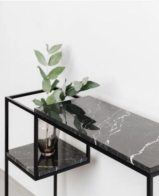 Side Table With Pot Space - Groovy Wood